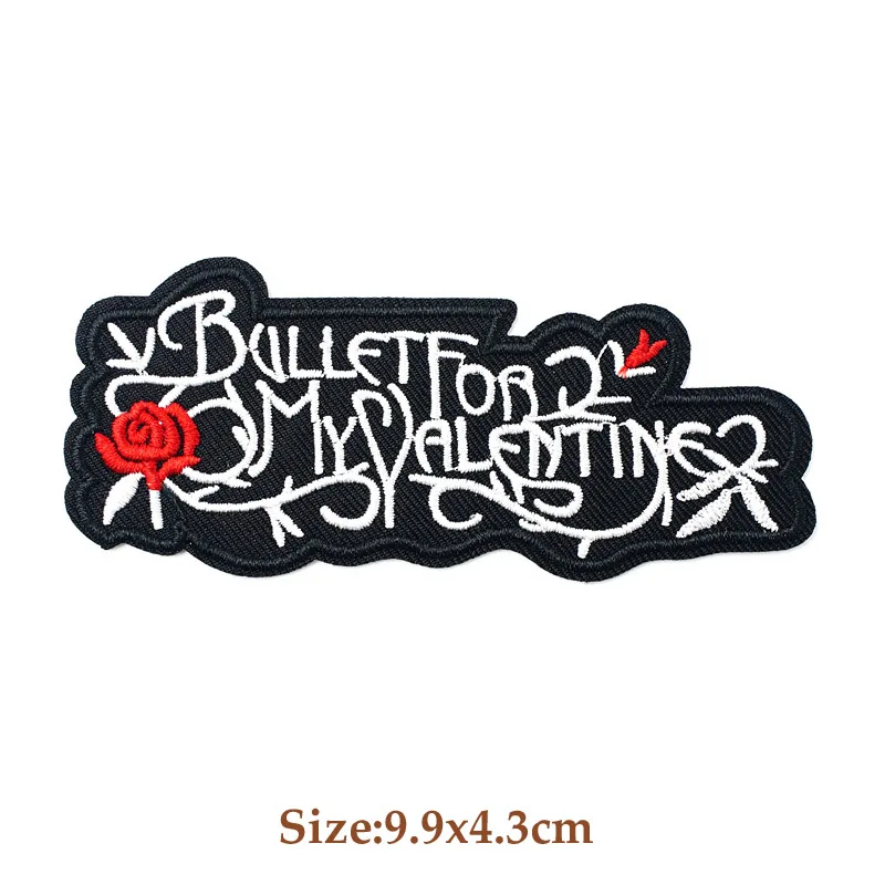 ROCK BAND Iron On Patches Cloth Mend Decorate Clothes Apparel Sewing Decoration Applique Badges Heavy Metal MUSIC 