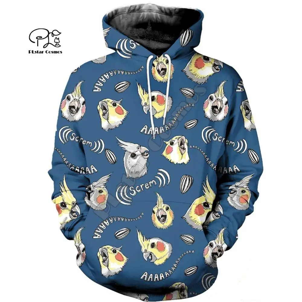 Hoodies Ух девушка попугай искусство животных Костюм 3dprint толстовки/толстовка/куртка/MenWomen Повседневное Harajuku camo красочные style10 - Цвет: Hoodies