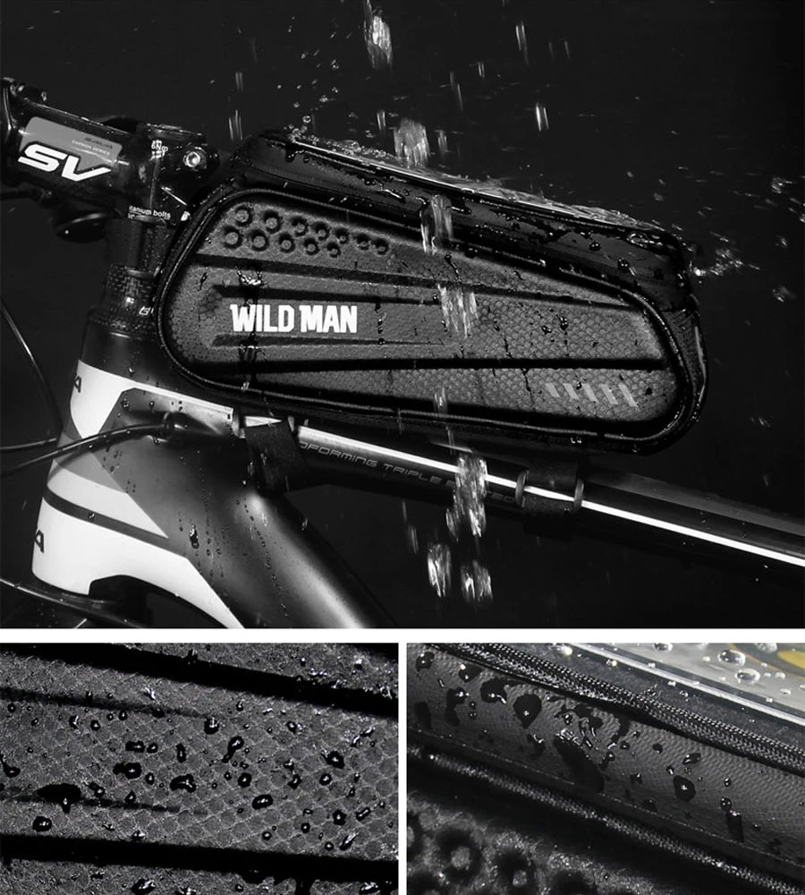 WILD-MAN Phone Bike Bag Frame Front Top Tube