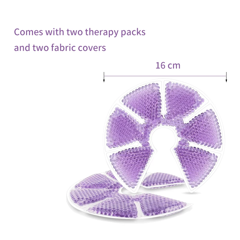 2Pcs Breast Ice Packs Portable Nipples Swelling Reusable Breastfeeding  Supplies Hot and Cold Breast Packs Nipples Ice Packs - AliExpress