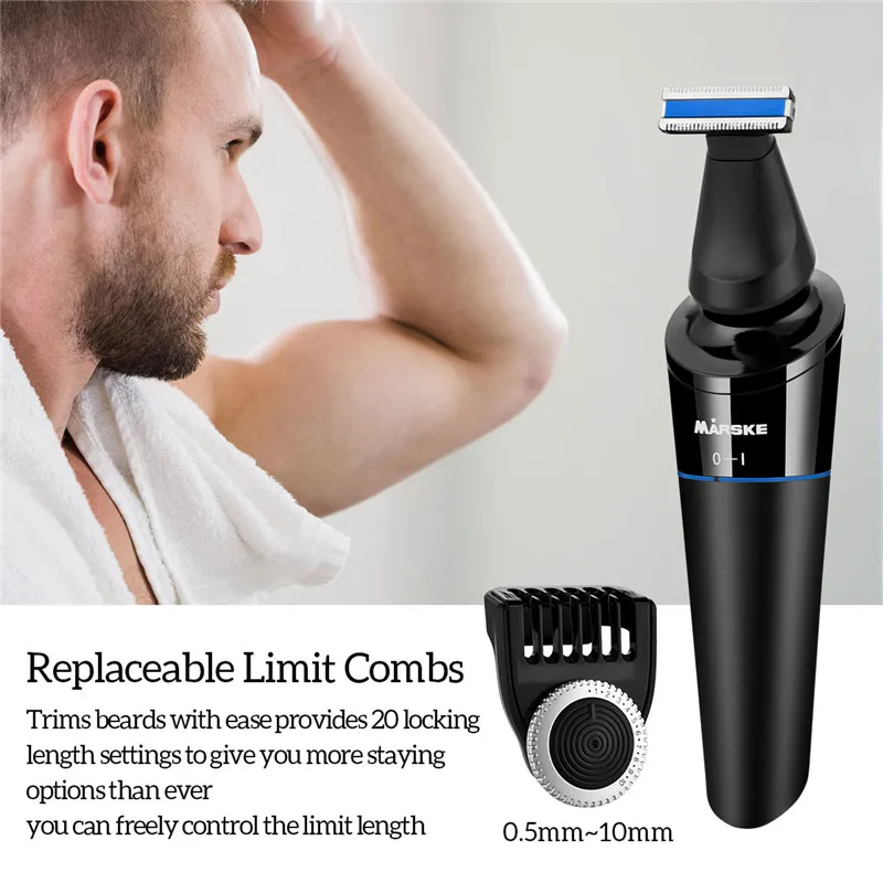 prova dwaterproof água usb recarregável cabelo timmer