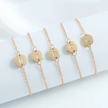 ZG Модный Золотой/Серебряный/розовое золото цветной браслет с буквами и браслет для женщин простой Регулируемый именной браслет Pulseras Mujer