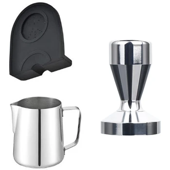 

Coffee Machine Powder Anti-Slip Pad Coffee Set Coffee Press Powder Pad Galvanized Powder Press Pull Flower Cylinder