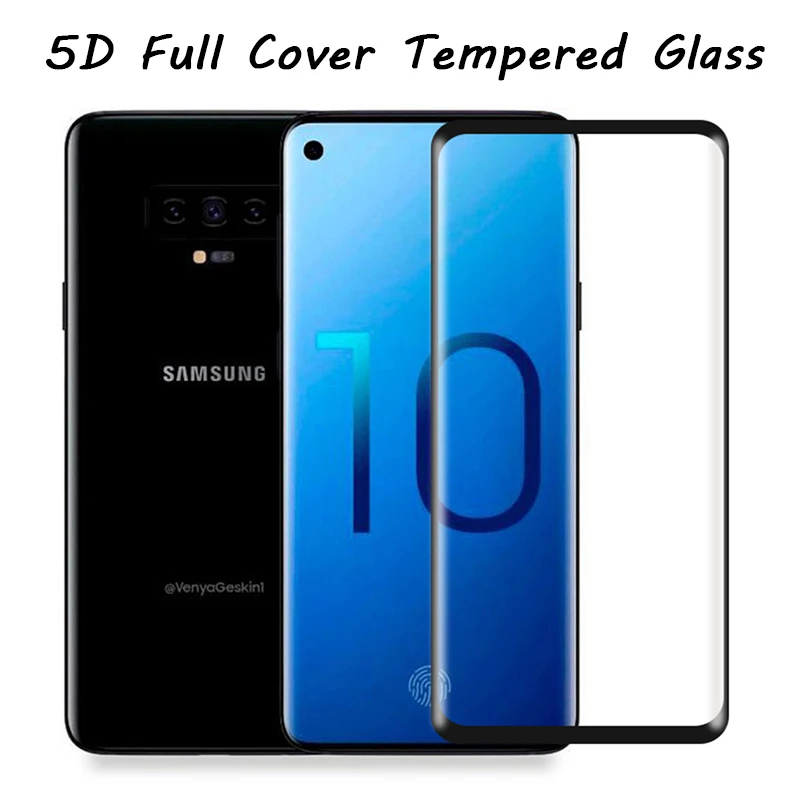 5D изогнутый экран протектор Закаленное стекло для samsung S10 полное покрытие Защитное стекло для samsung Galaxy S10 Lite S10e S10 Plus