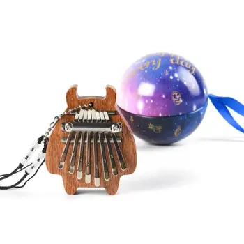 

8 Key Mini Kalimba Exquisite Finger Thumb Piano Musical Good Accessory Pendant Gift