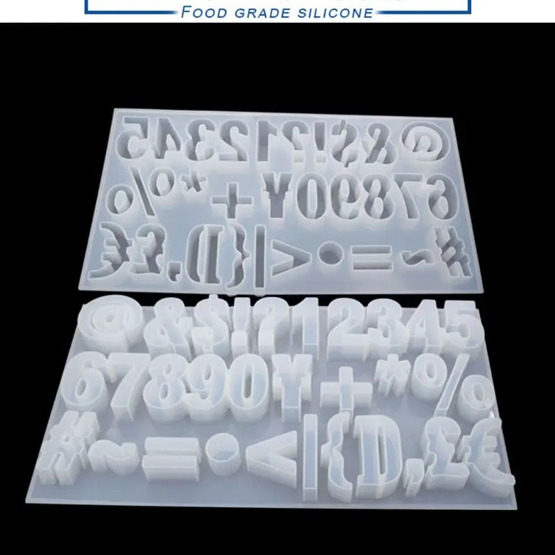 

DIY Crystal Epoxy Molds Symbol Digital Silicone Mold Mirror Face Handmade Pendant Jewelry Making