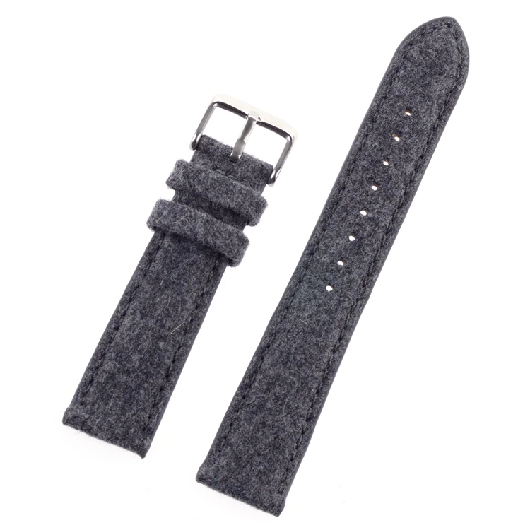 Wool Grey EACHE новейшие шерстяные часы из натуральной кожи 18 мм 20 мм 22 мм - Цвет ремешка: Wool Grey