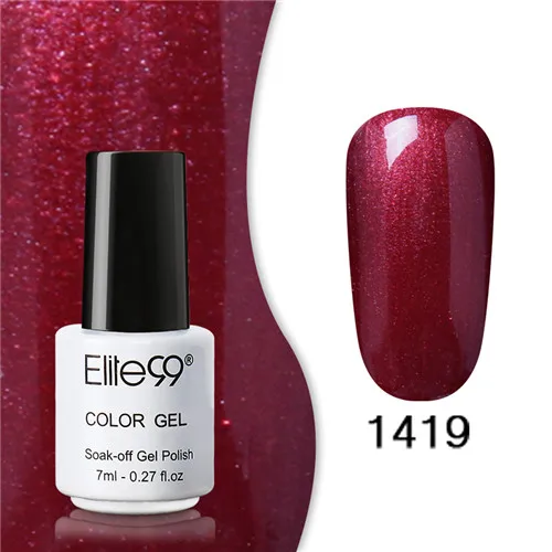 Elite99 неоновый гель для лака для ногтей набор в цветах радуги УФ 7 мл гель для дизайна ногтей набор для маникюра гель лак верхнее покрытие - Цвет: 1419