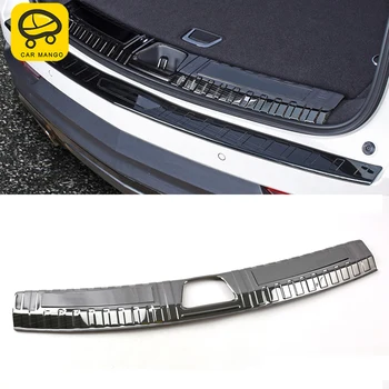 

CARMANGO Stainless Steel Rear Trunk Pad Fender Car Interior Accessories Rear Bumper Foot Plate