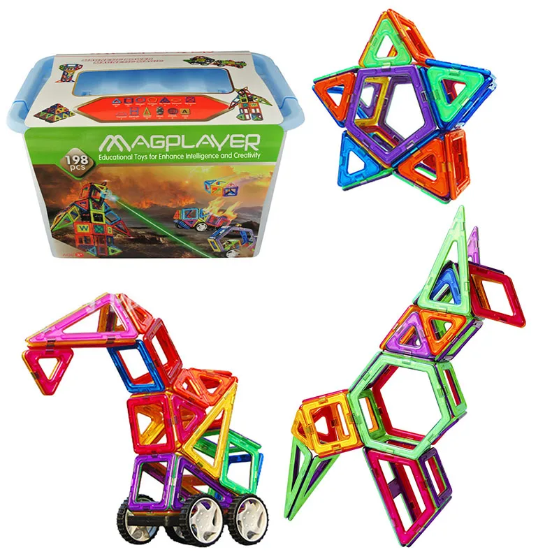 

Mini 48-88PCS Magnetic Designer Construction Set Model Toys Bricks Building Plastic Magnetic Blocks Educational Toys For Kids