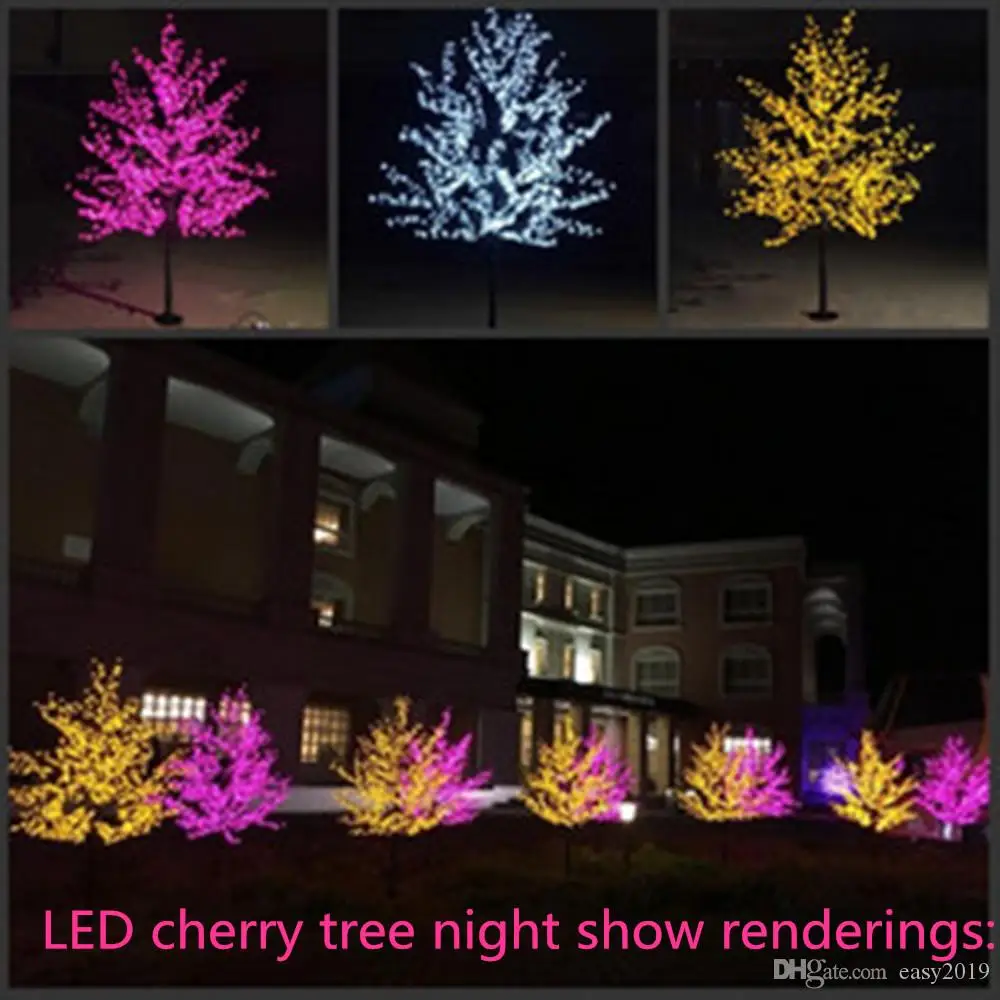 

1.5M LED Artificial Cherry Blossom Tree Light Christmas Light 480pcs LED Bulbs 110 220VAC Rainproof fairy garden Christmas decor