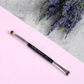 

Makeup brush, double-sided, 17.5cm, black