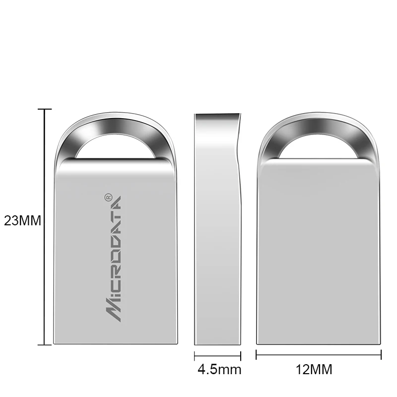 Personalized Mini Metal USB Flash Drive - Custom Logo Gift