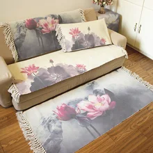 Классический скандинавский тканый ковер из хлопка и льна с кисточками, напольный коврик, дверной гобелен для спальни, декоративное одеяло, чайный ковер для гостиной