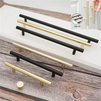 

Simple Style Furniture Bedroom Closet Drawer Handle, Aluminum Alloy Modern Cabinet Shoe Rack Pull, Gold Locker Wine Cabinet Knob