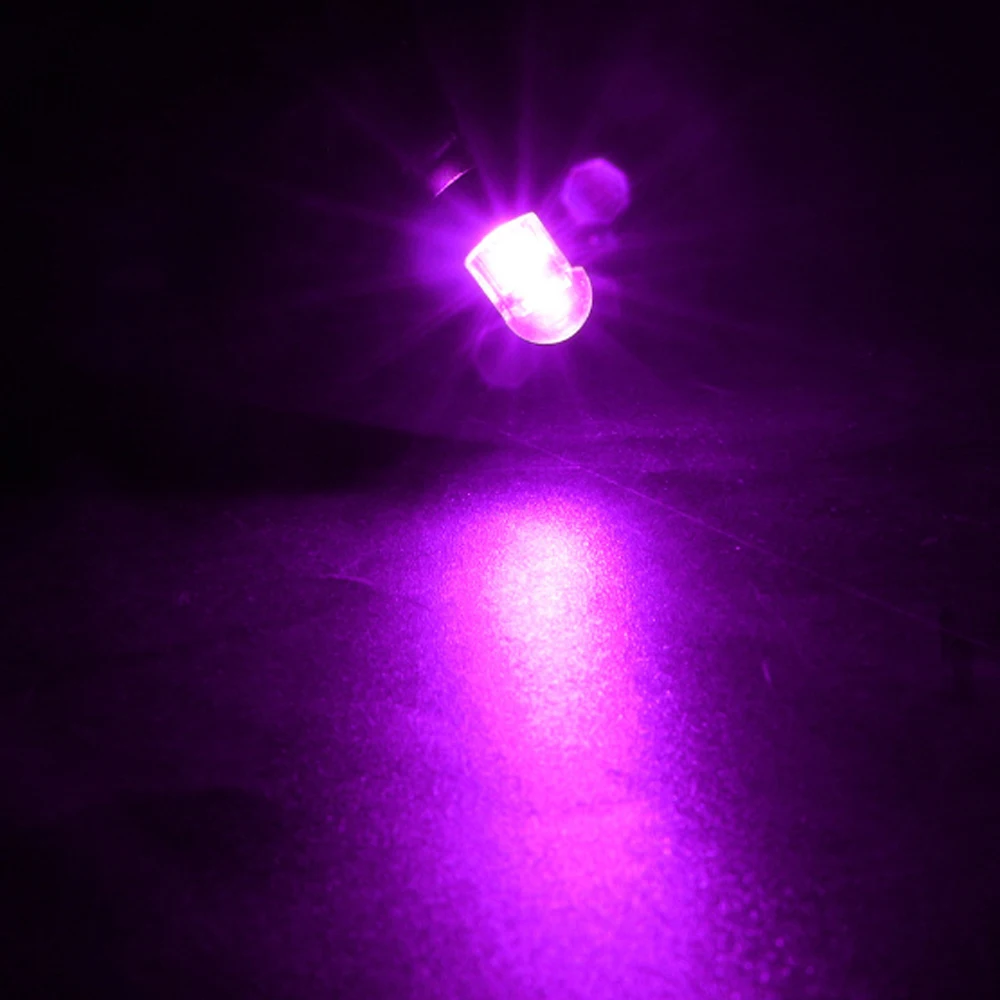 T10 LED 3030 2SMD Car clearance light license plate light-6 pink 