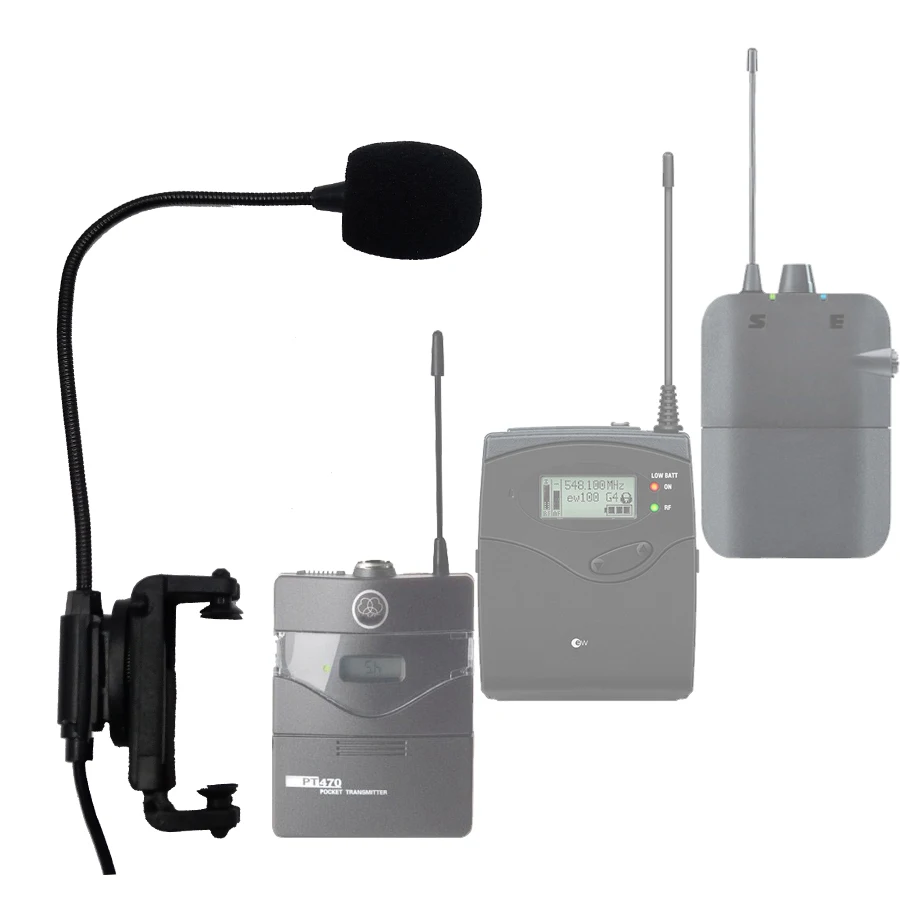 Конденсаторный микрофон для скрипки 4/4 shure akg sennheiser bodypack карманный передатчик