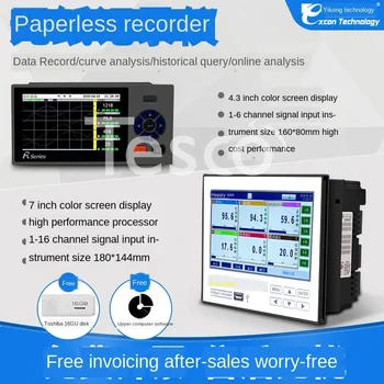 Buy Recorder Multi-channel Pressure Voltage Current Temperature Monitoring Curve Data Recording Instrument 6 8 10