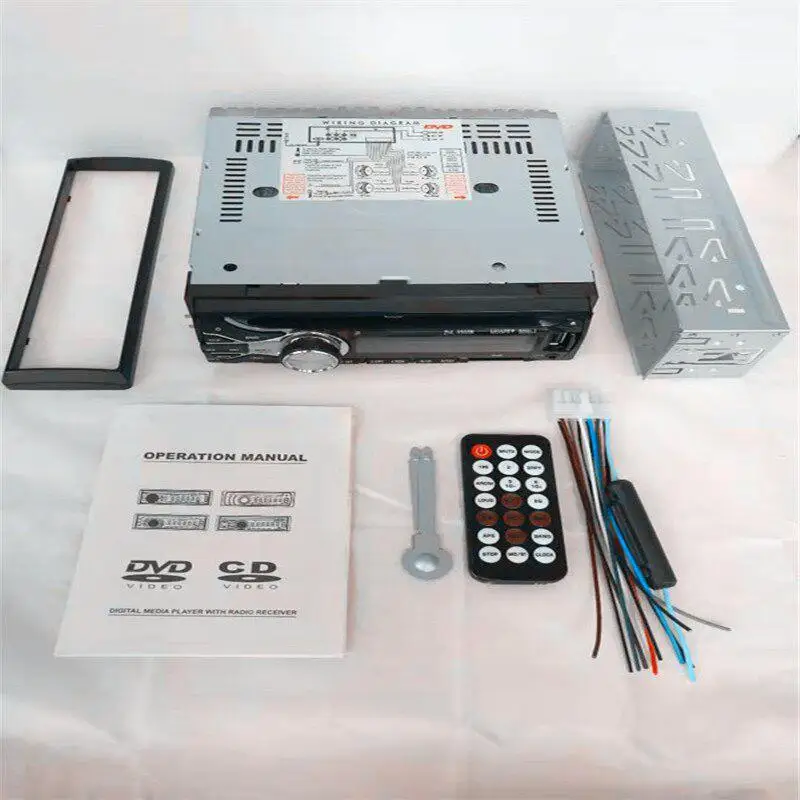 Универсальный 12 В Многофункциональный Bluetooth автомобильный CD/DVD/vcd плеер для аудио Радио 1 DIN Автомобильный MP3-плеер TF карта хост fm-радио