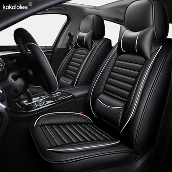

kokololee Leather car seat covers For audi a5 sportback opel vectra b passat b3 b4 b5 b5.5 kia rio 2018 lada auto accessories