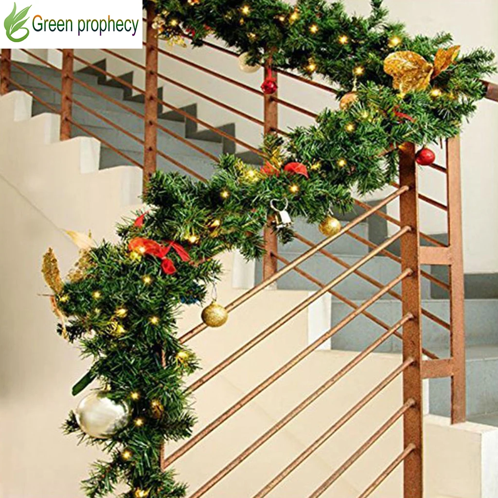 

Garland Rattan Home Wall Pine Hanging Green Artificial Ornaments For Home 2.7M Christmas Decorations Ornaments Xmas Tree