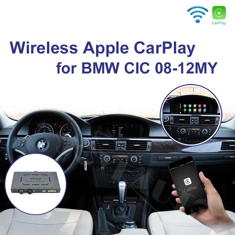 Joyeauto Беспроводной Apple Carplay для BMW CIC 6 5 8 10 25 дюймов 1 3 7 серия X1 X3 X5 X6 Z4 2009 2013 Android Авто