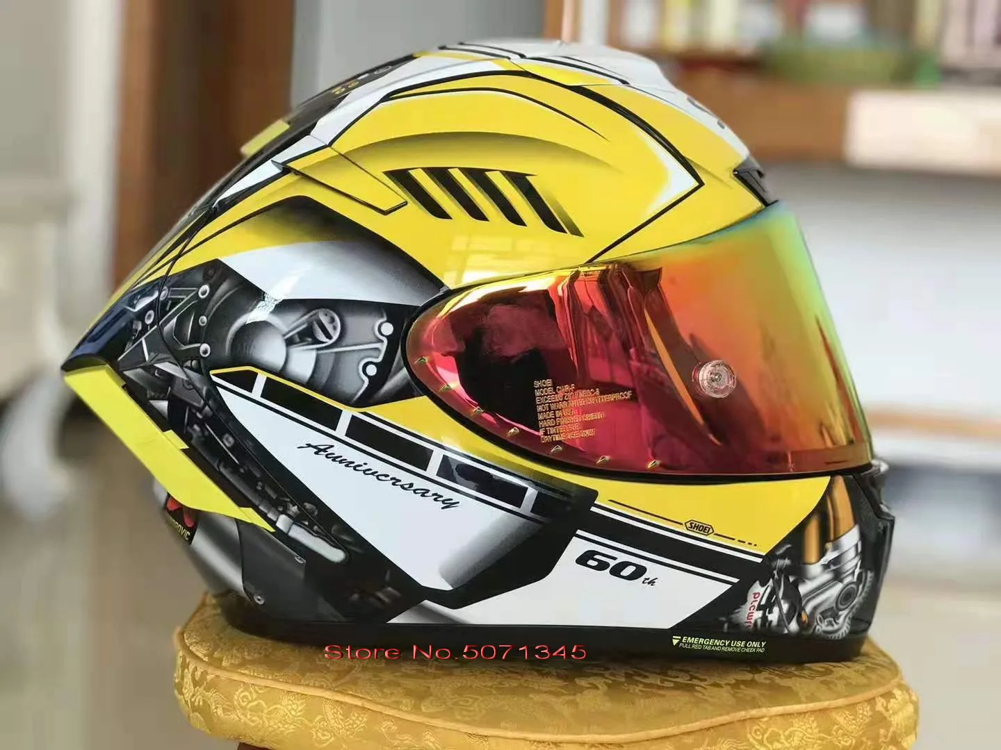 Shoei X14 Helmet Xfourteen R1 60th Aniversary Edition Yellow Helmet Full Face Racing Motorcycle