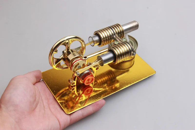 Mini Stirling Engine External Combustion Engine Microgenerator Birthday Present Steam Engine Model Science And School Education (9)