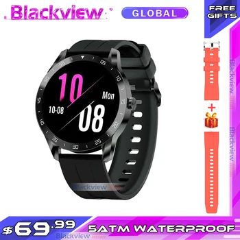 

Blackview X1 Smart Watch 5ATM Waterproof Sports Clock With Powerful Battery Heart Rate Monitoring for IOS Android Phone