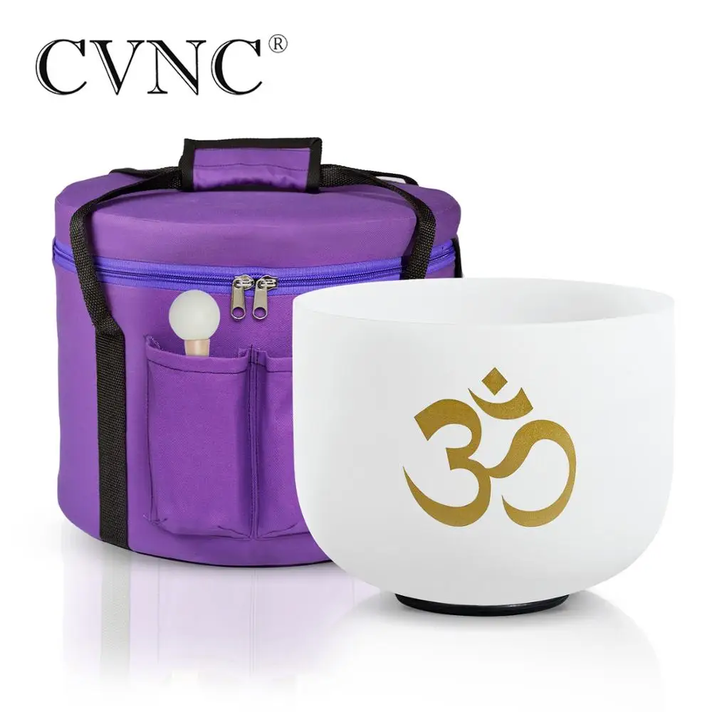 CVNC 440 Гц или 432 8 &quotOM дизайн Note CDEFGAB Любая матовая кварцевая Поющая чаша с