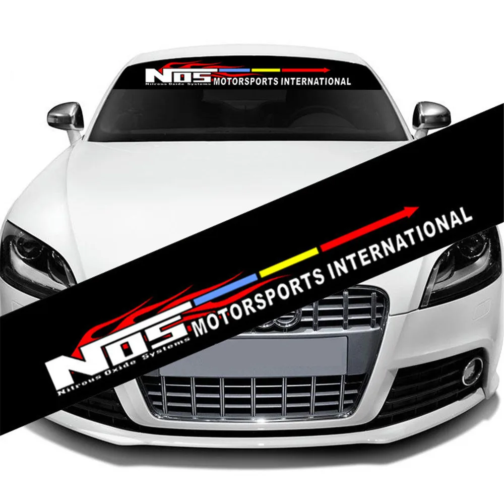 

Front Rear Windshield Decal Auto Car Styling Window Sticker Black 130x21cm for car stickers
