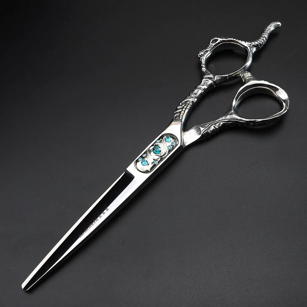 6 дюймов ножницы для стрижки волос и филировочные ножницы Парикмахерская Япония 440C профессиональные ножницы для волос набор - Цвет: Cutting scissors