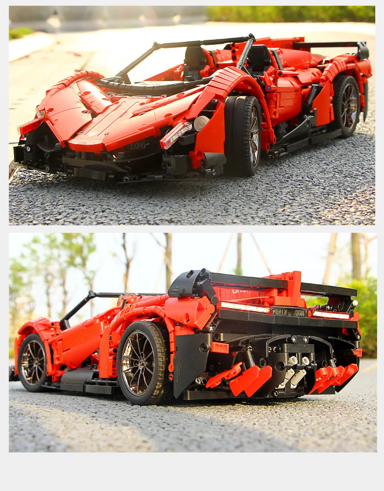 

DHL 2538pcs App RC Car MOC-10559 Veneno Roadster Motor Power Functions Fit Technic Building Blocks toys car model