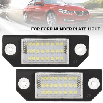 

2Pcs LED Number License Plate Lights Pure White Color For Ford Focus C-MAX MK2 03-08 S-MAX Escape Fusion C-MAX Focus