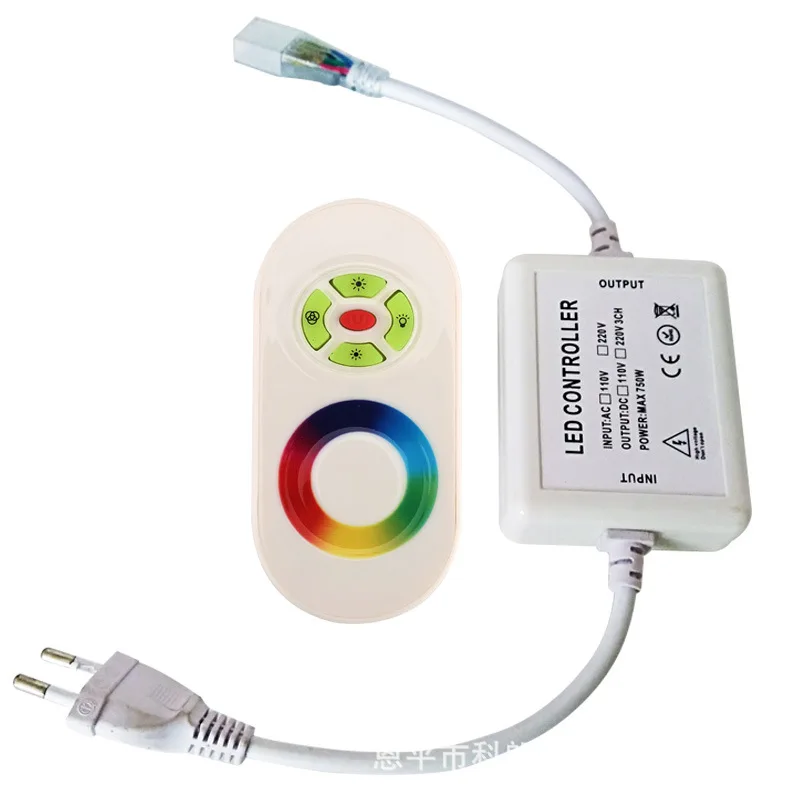 

RF Touch High-pressure Light Bar Light Strip Controller 5050 Light 3528 High Pressure Remote Control LED Controller
