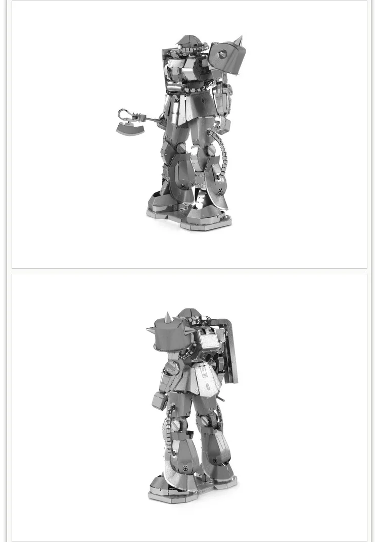 Love Spell Металл DIY собранная модель 3D головоломка Gundam мех MS-06 zakuii Zaku