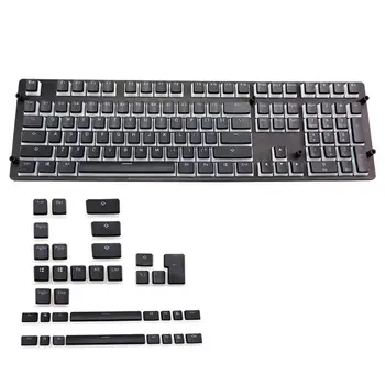 

RGB 143 Keycaps ANSI Layout OEM PBT Pudding Double Skin Milk Shot Backlit Keycap