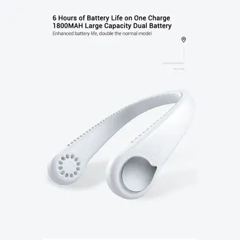 

Portable Fan Hand Free Small Personal Mini USB Fan 1800mAh Rechargeable Neck Fan A0NC