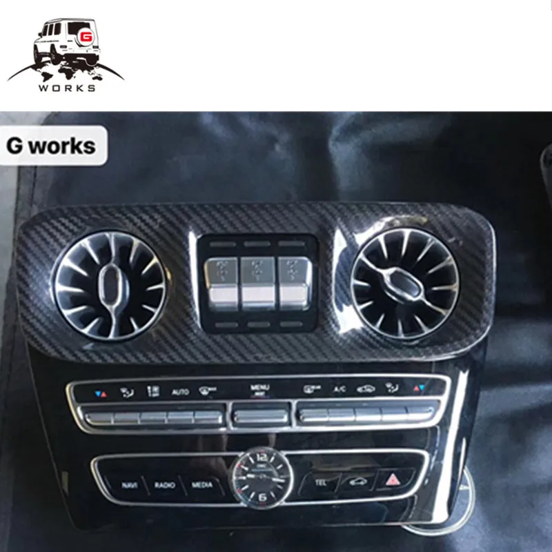 

2019year G class w463A car central control cover W464 G500 G550 G55 G63 dry carbon fiber material dashboard cover