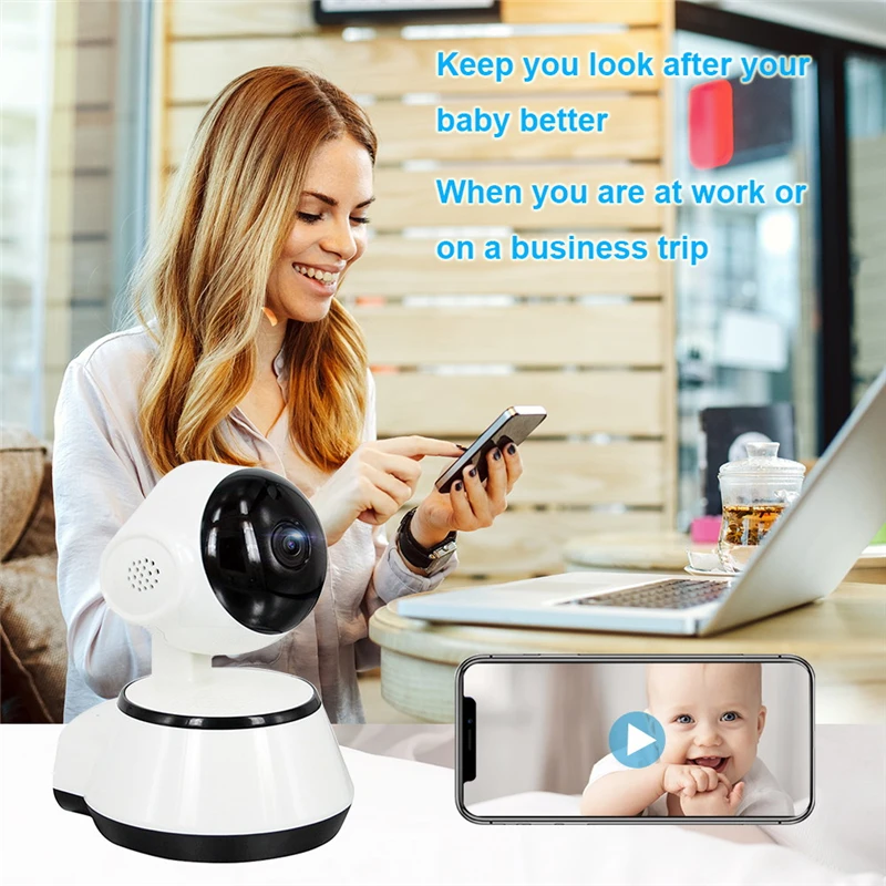 Новинка 1080P HD Детский Монитор IP камера WiFi беспроводной Авто слежение ночное