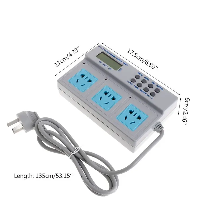 Koop Au Plug Highpower Microcomputercontrole 3in1 Programmeerbare Digitale Timer Socket