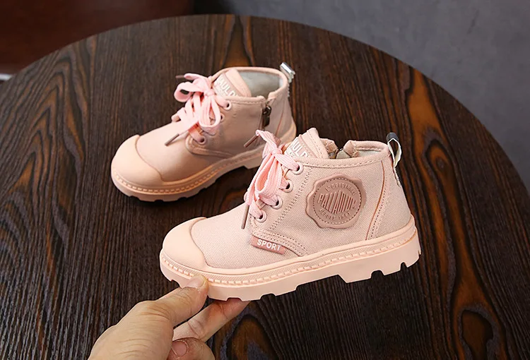 CNFSNJ Brand Designer Children Boys Shoes Breathable Girls Classic Style High Top Canvas Shoes Kids Comfortable Casual Shoes