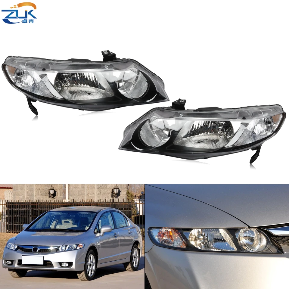 Налобный фонарь на передний бампер для HONDA CIVIC 2009 2010 2011 FA1 CIVIC|lamp headlight|civic headlightheadlight