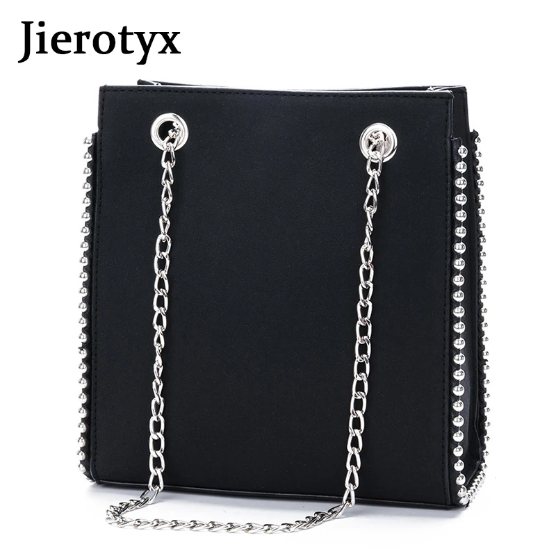 

JIEROTYX 2019 Handbag Casual Top Quality Luxury Crossbody Chain Shoulder Bag Chain Flap Bag Ladies Casual Shoulder Bag