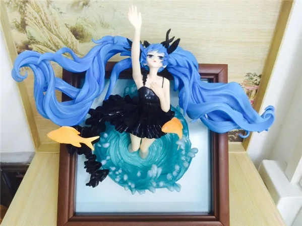 Специальное предложение! Wf2014s Хацунэ Мику рамка глубоководная девушка Мику GK гаражный набор украшение Подарочная модель