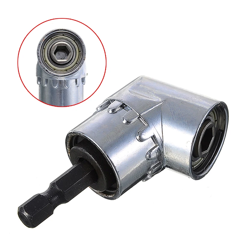 

105 Degrees Angle 1/4 Inch Extension Hex Drill Bit Screwdriver Turning Head Holder Adaptor Angle Screw Driver Tools
