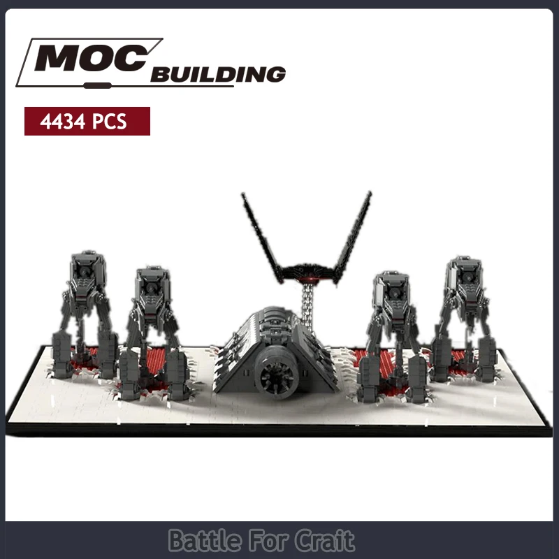 Конструктор MOC Звездные войны сражение за походку робот научной фантастики