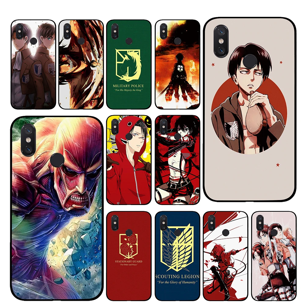 

Attack on Titan For Xiaomi Redmi GO 4 5 6 7 Pro 4A 4X 5A 5Plus 6A cases cover
