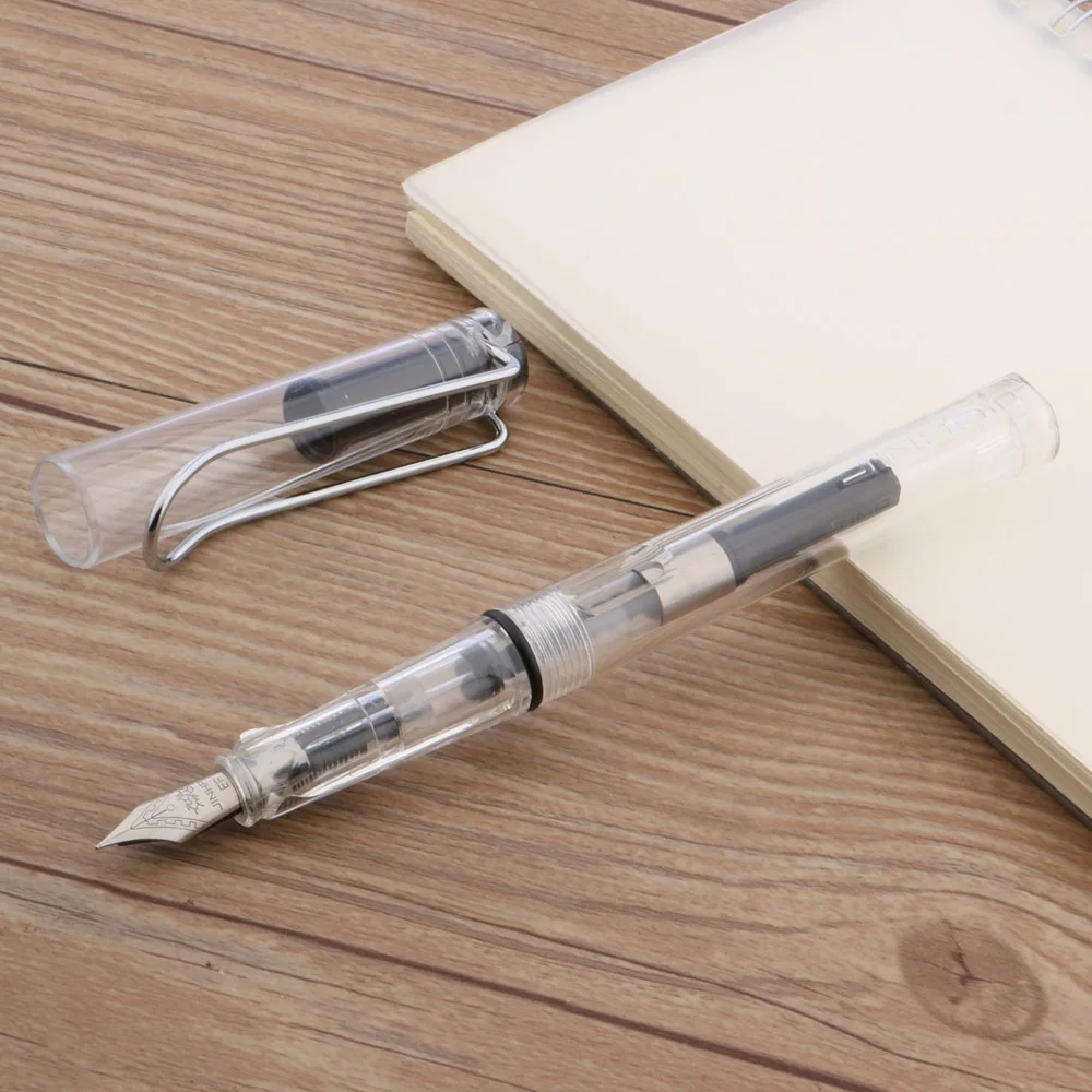 Новинка JINHAO 599 перьевая ручка Прозрачный Качественный модный дизайн M