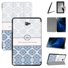 Ручка+ пленка для samsung Galaxy Tab A6 SM-T580 SM-T585 смарт-чехол для планшета с функцией сна для Galaxy Tab A 10,1 Магнитный чехол